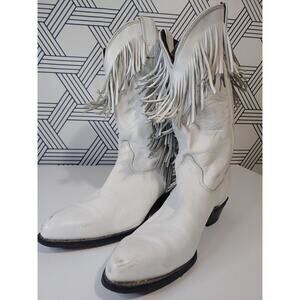 Vintage 80's 90's Fringe Boots Boho Western Retro Whimsigoth